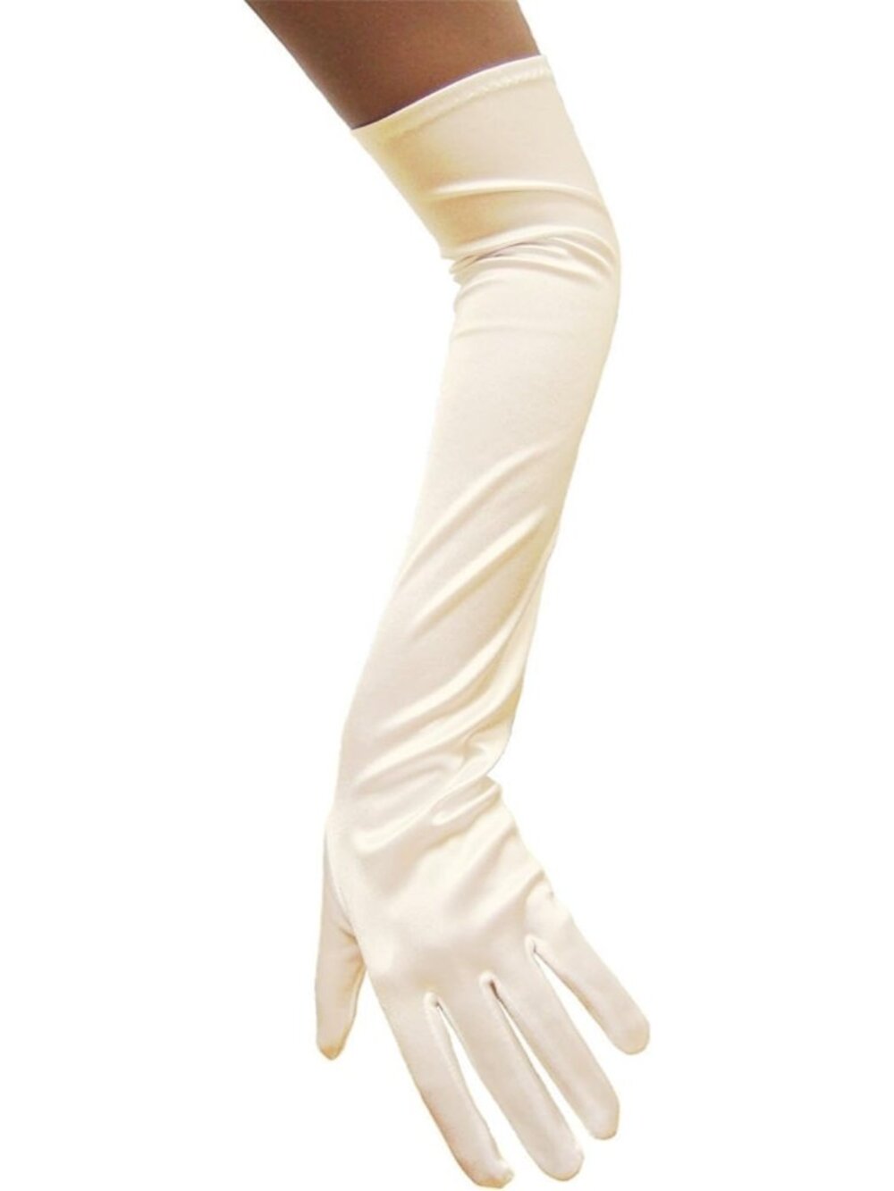 Women's Cream  Long Opera Elbow Length 1920s Halloween Cosplay Bridal Gloves